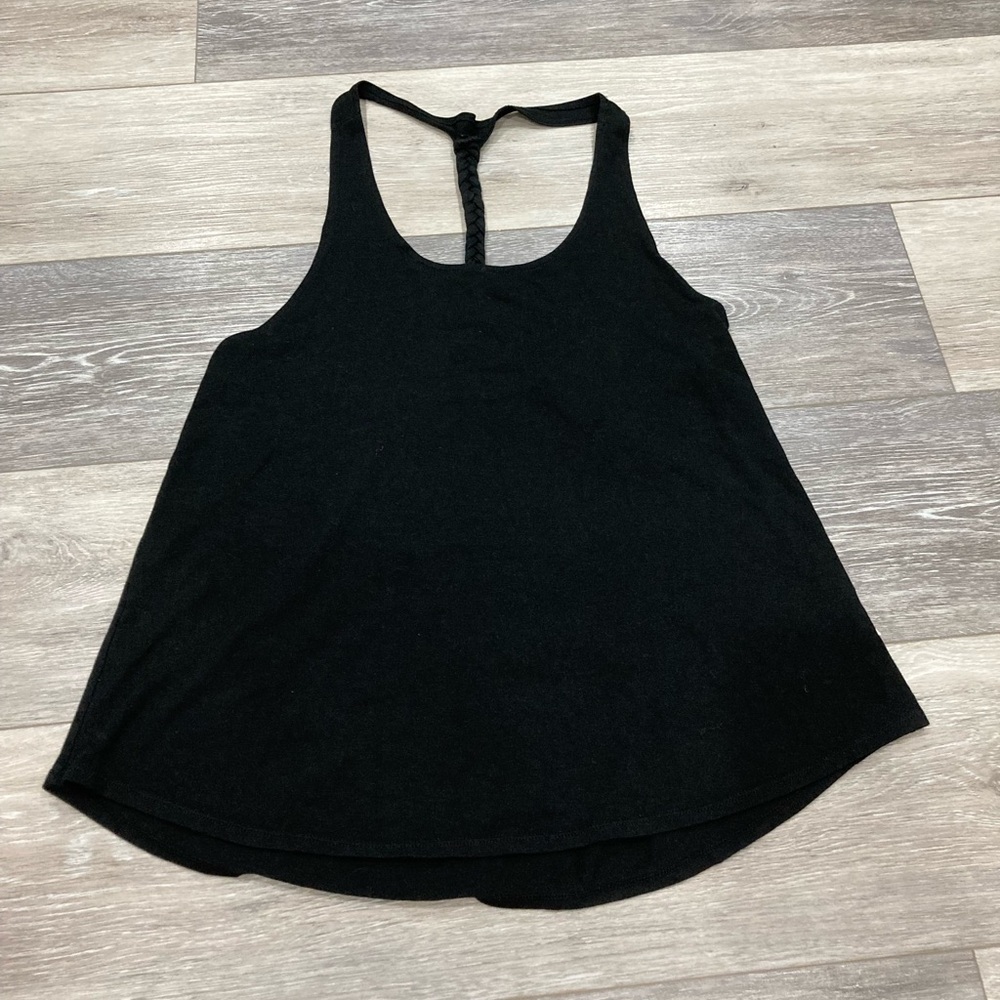 Cotton on Body Black Tank Top with Braided Back Medium